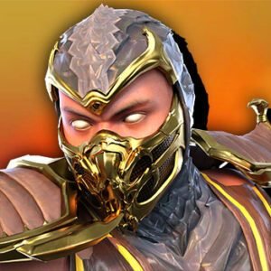 Thumb for the Street Fighter Mortal Kombat Dead or Alive porn parody cosplay site showing a Skorpion closeup render